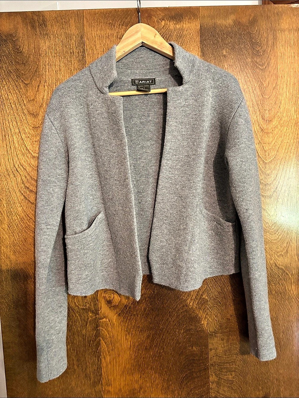 Ariat Merino Wool Cardigan Gray Size Small Like New